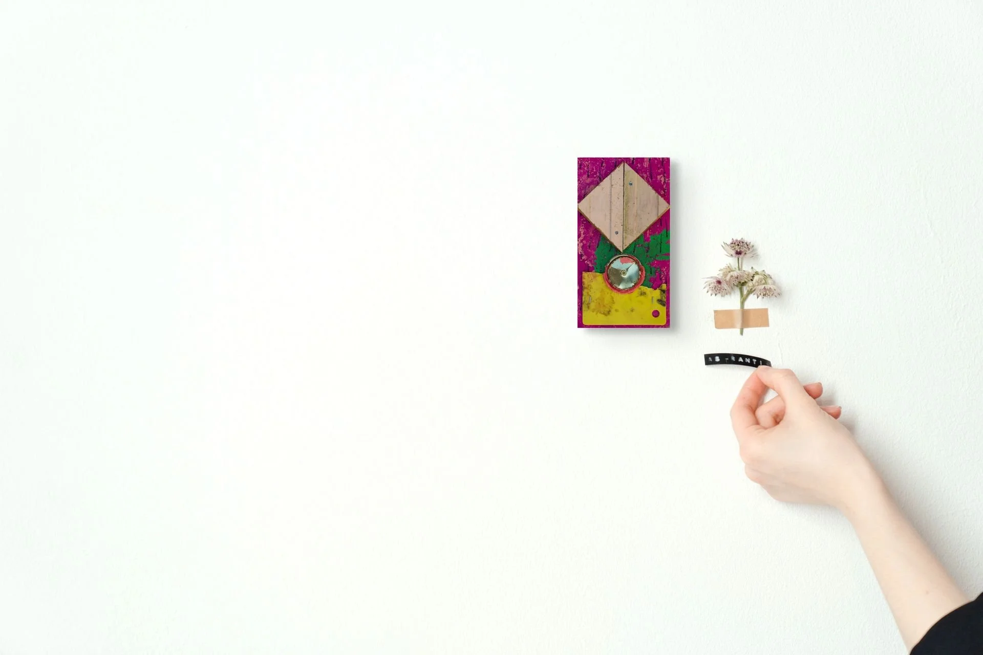 Abstract sculpture for the Ephemeral collection - textured, colour and spontaneous artwork.