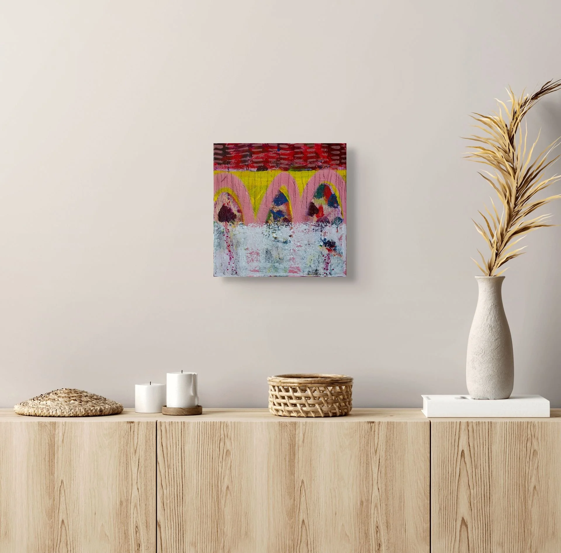 Abstract painting for the Ephemeral collection - textured, colour and spontaneous artwork.