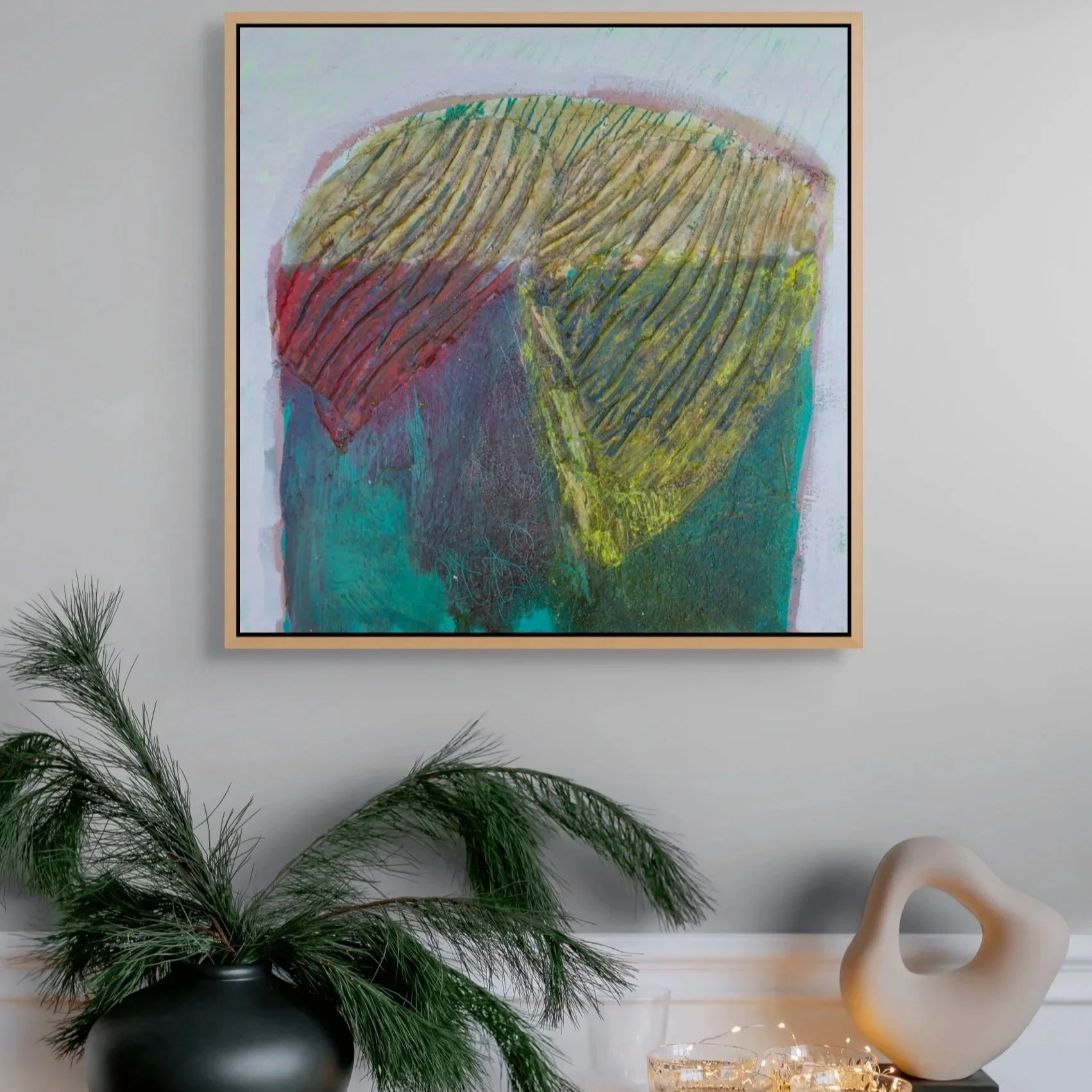 Abstract painting for the Ephemeral collection - textured, colour and spontaneous artwork