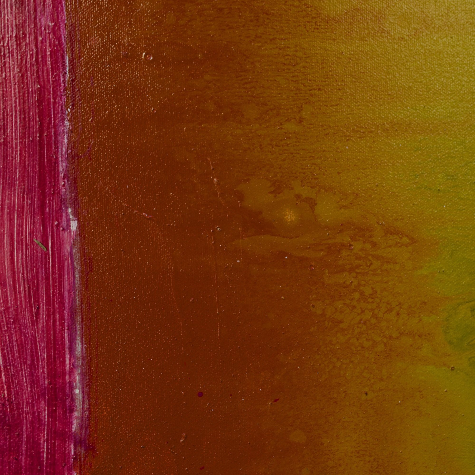 Abstract painting by David Spencer. Colourful blocks within a formal composition. Texture and layering.