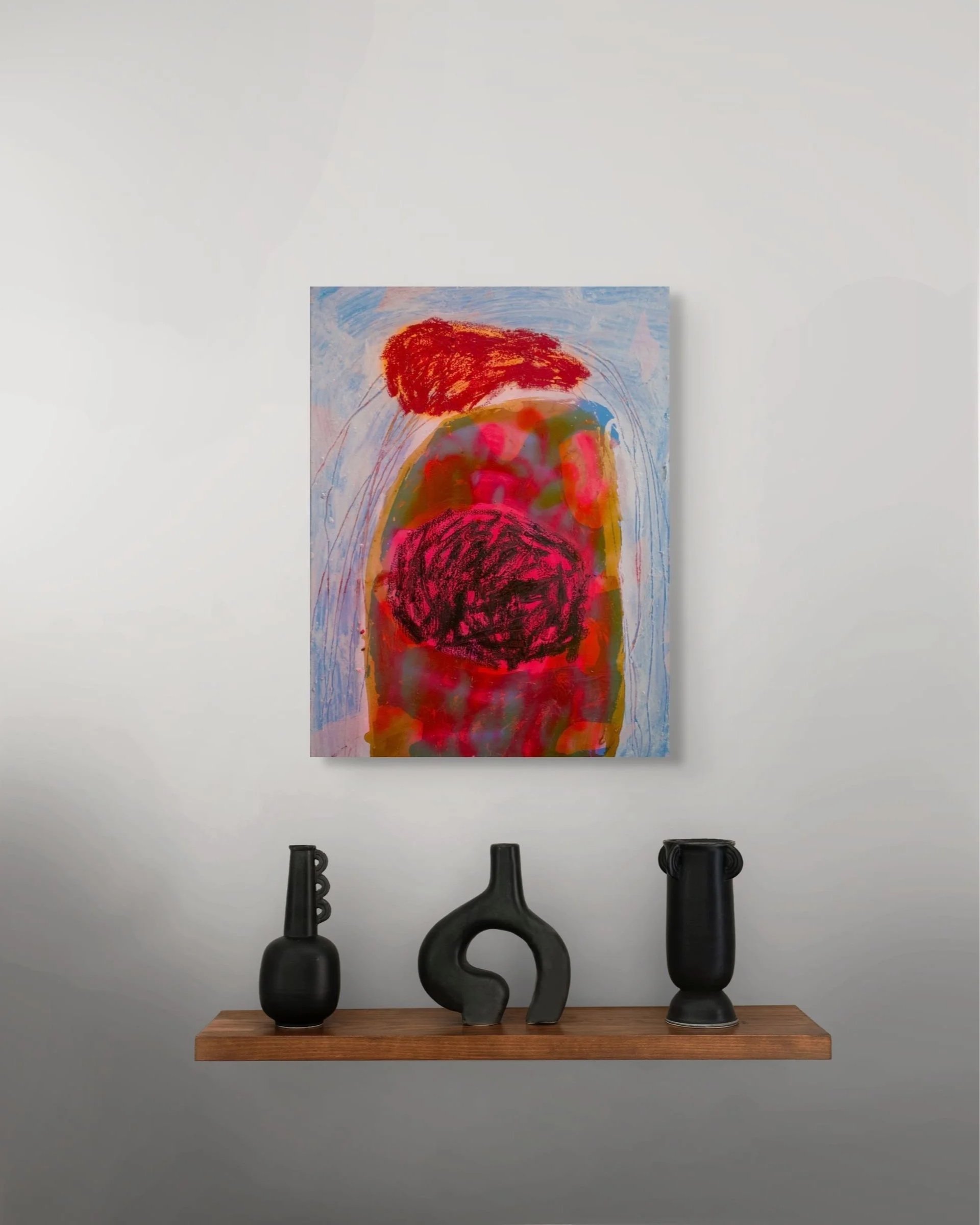 Abstract painting for the Ephemeral collection - textured, colour and spontaneous artwork.