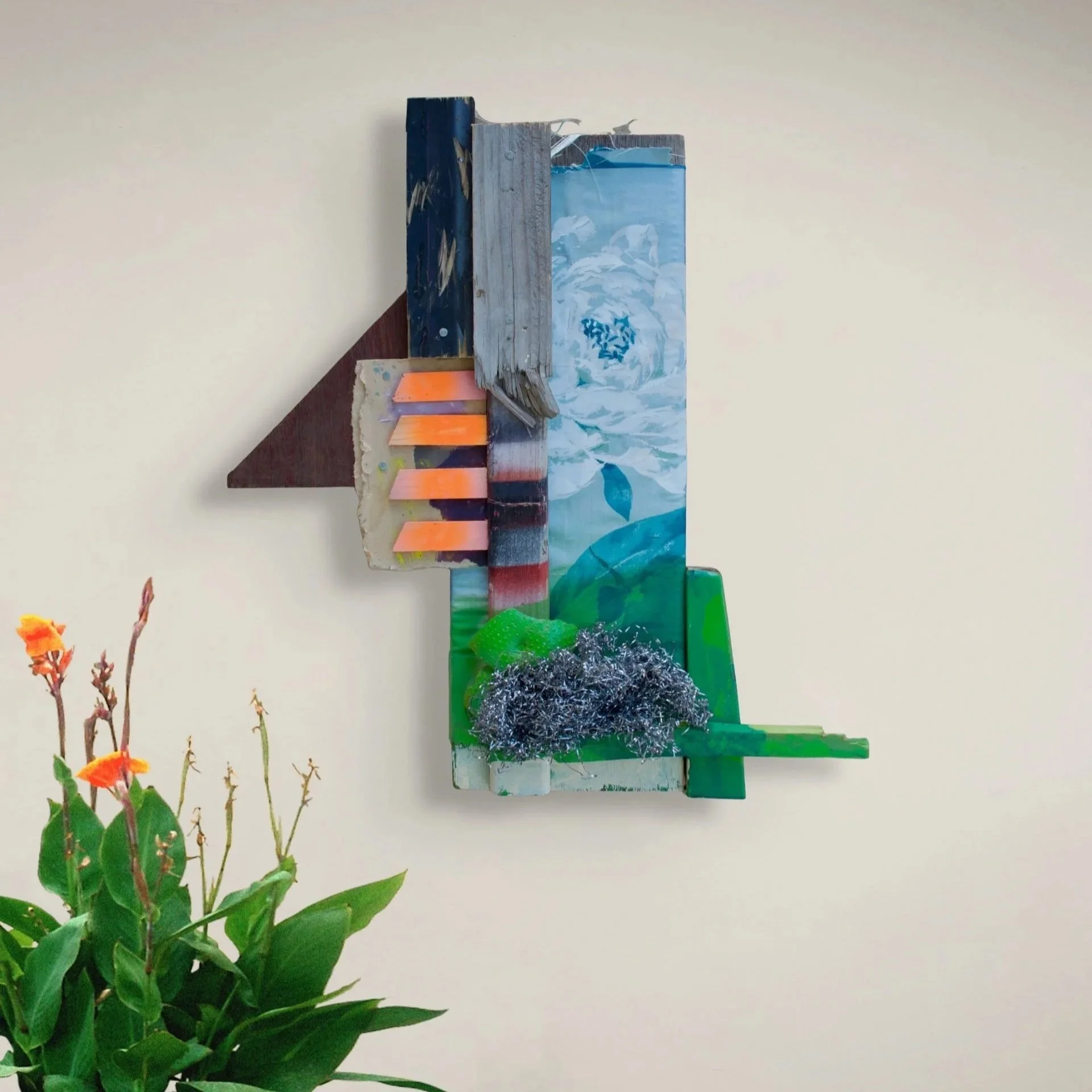 Abstract sculpture for the Ephemeral collection - textured, colour and spontaneous artwork.