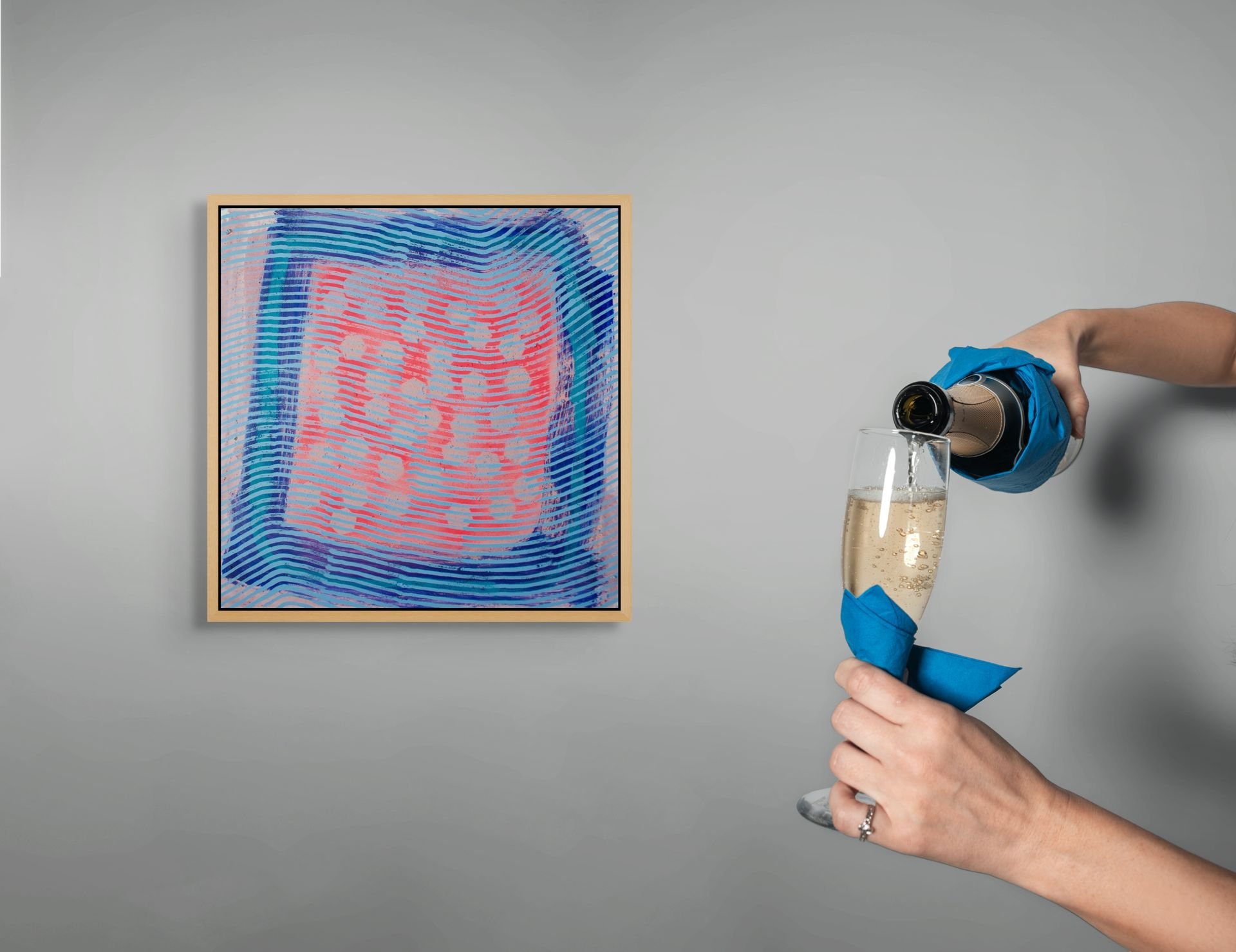 Abstract painting for the Ephemeral collection - textured, colour and spontaneous artwork.