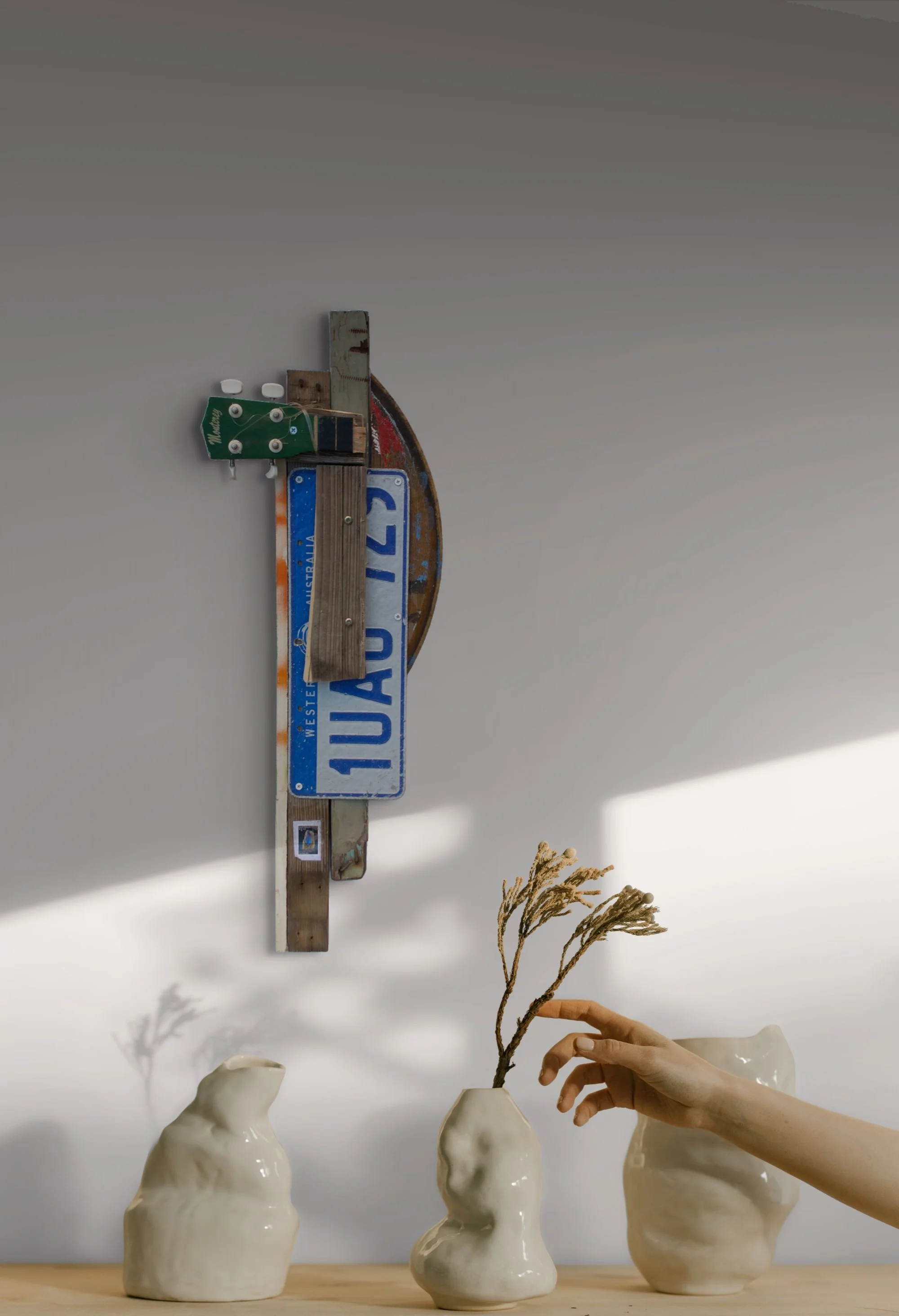 Abstract sculpture for the Ephemeral collection - textured, colour and spontaneous artwork.