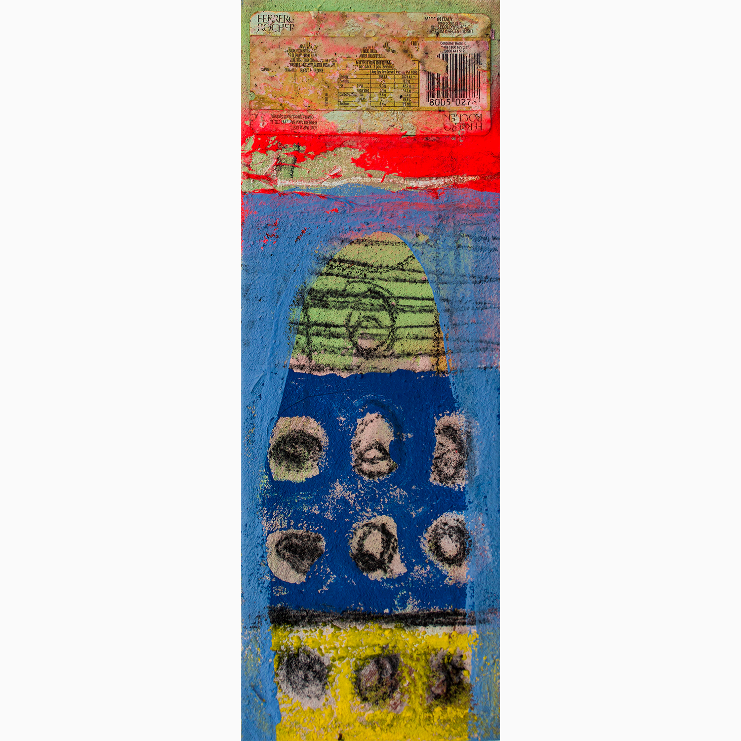 Abstract painting for the Ephemeral series —textured, colour and spontaneous artwork.