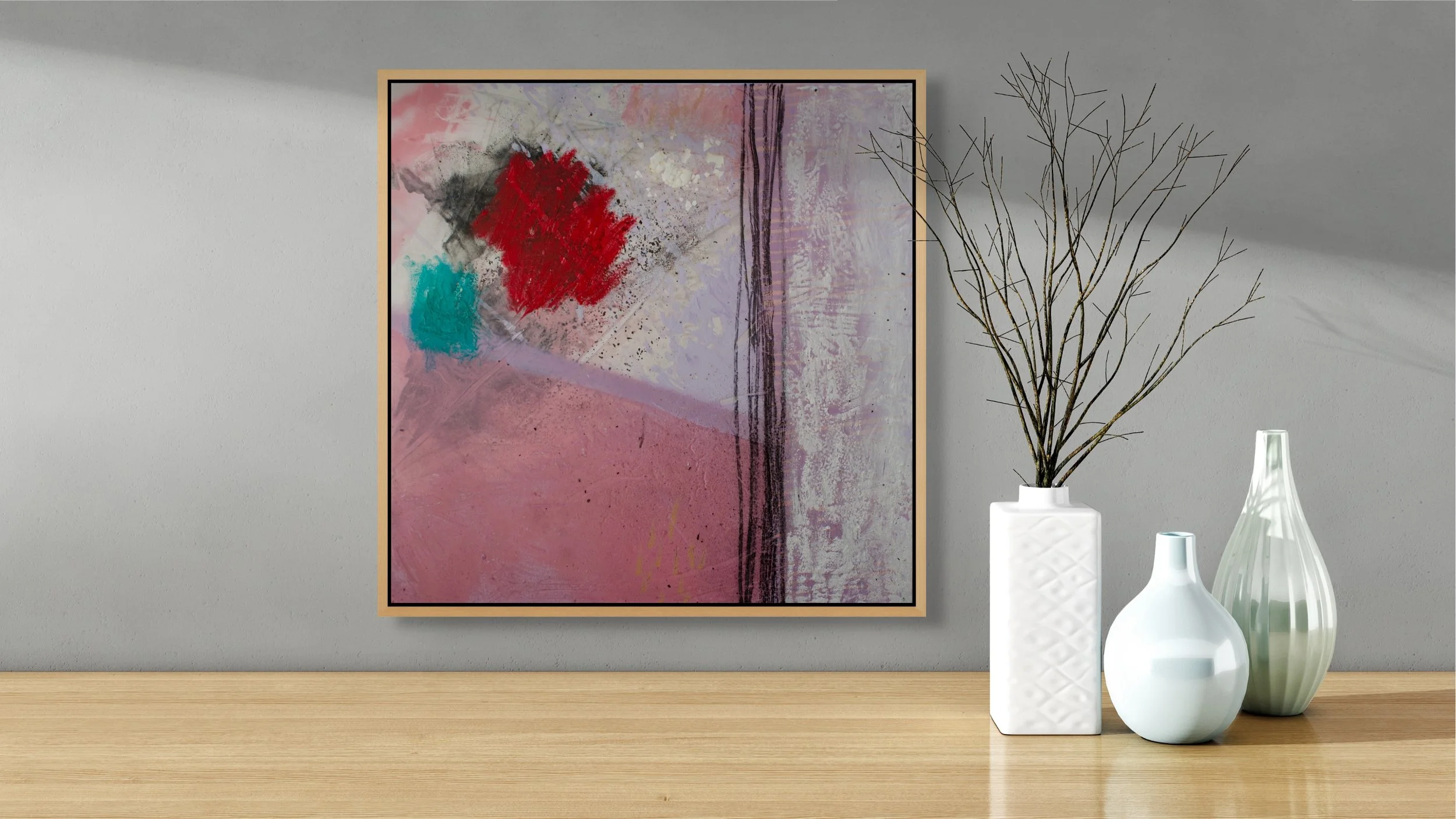Abstract painting for the Ephemeral collection - textured, colour and spontaneous artwork.