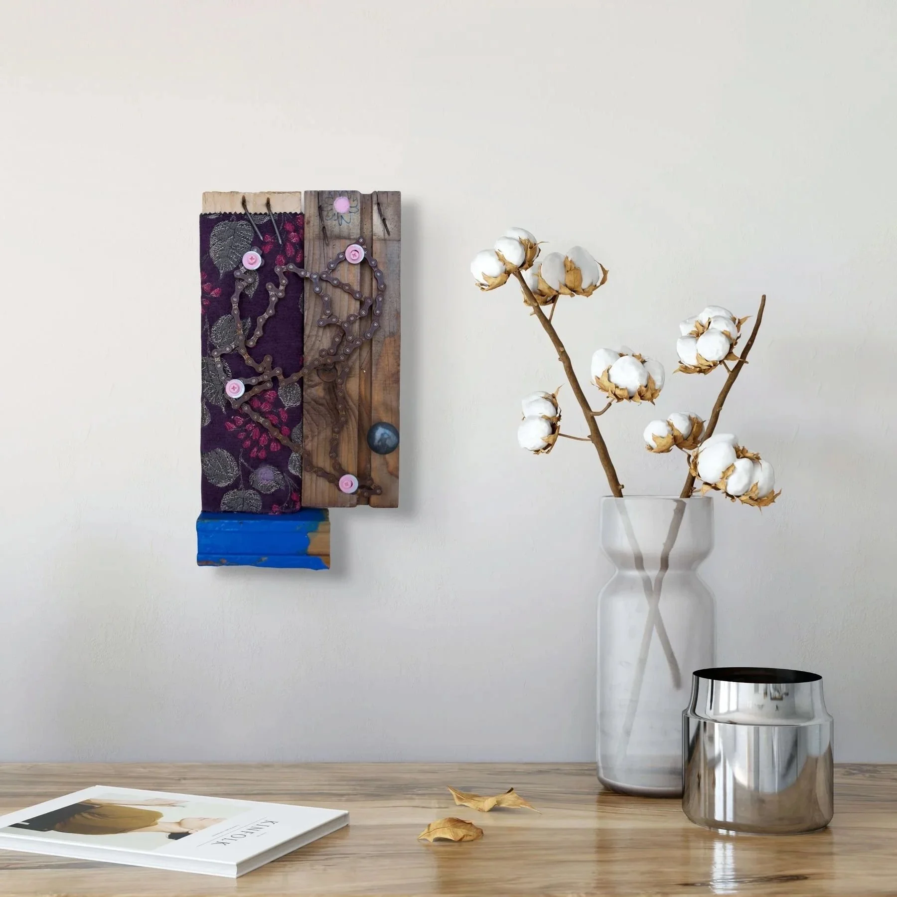 Small mixed media artwork by acclaimed Fremantle artist David Spencer. Bold colour, raw texture, deep emotion. Available to collect.