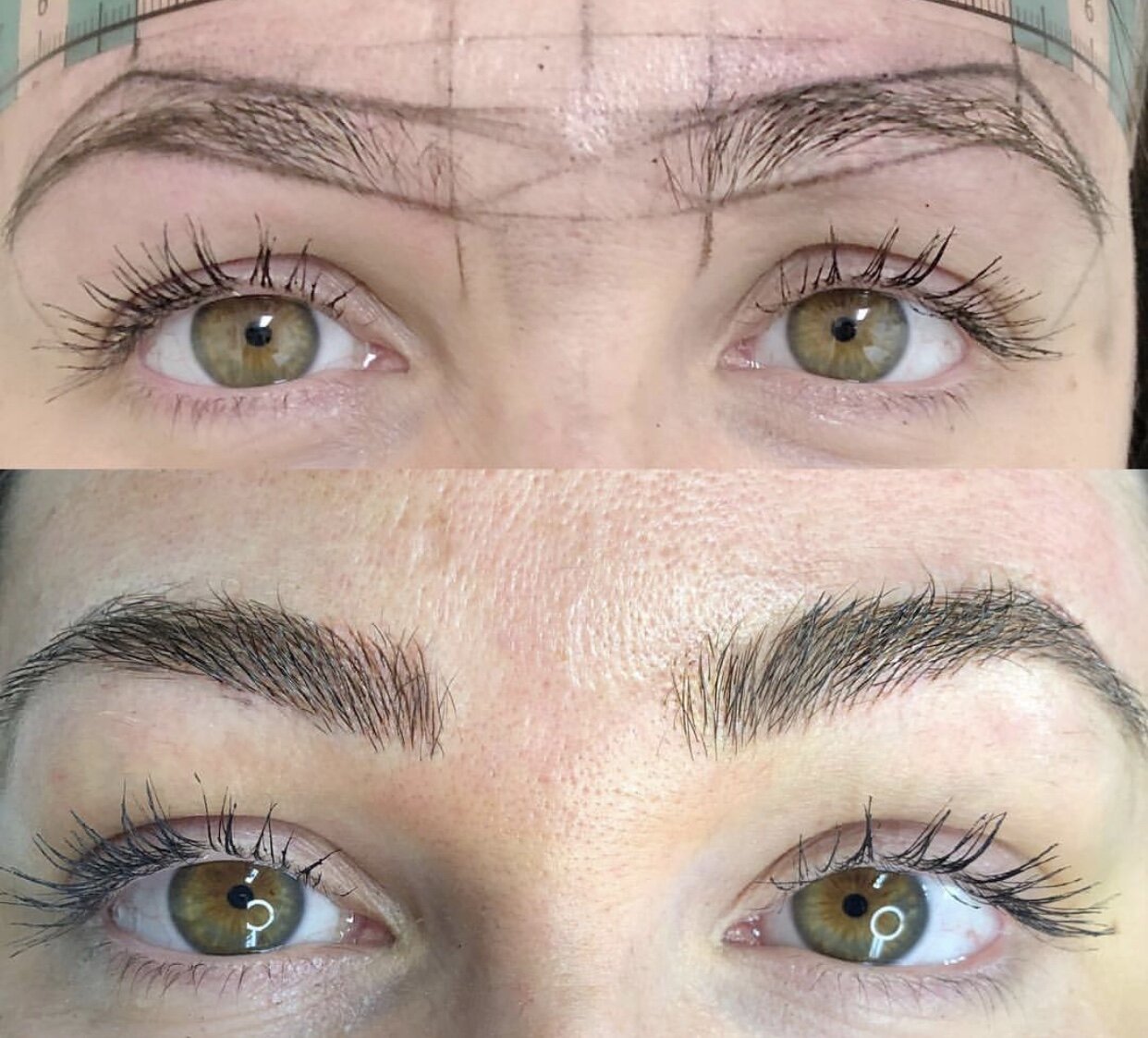 Before And After Microblading Eyebrow - Permanent Makeup Delaware Before And After Microblading Eyebrow - Permanent Makeup Delaware