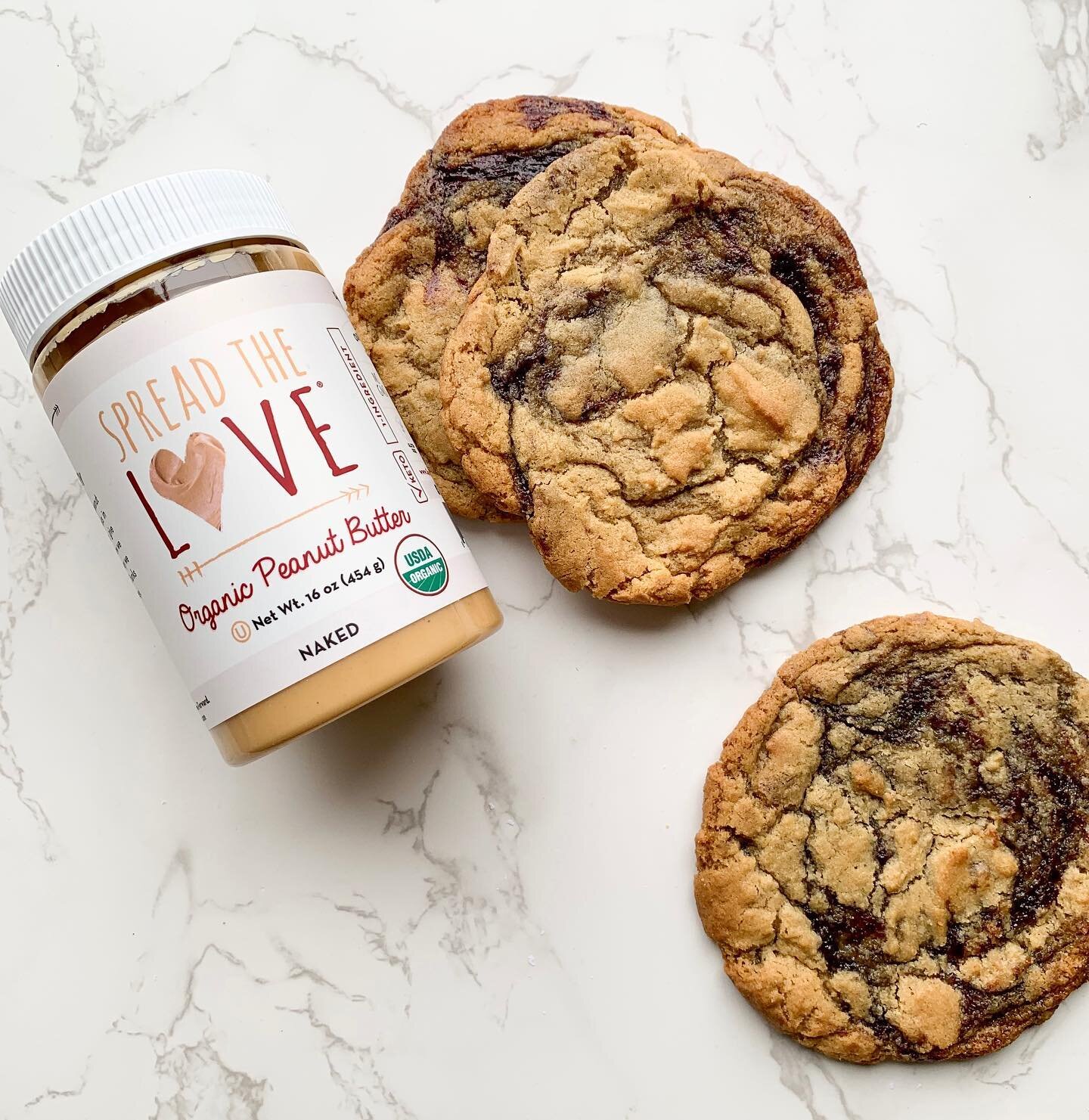 Psst! Have you tried a PB&amp;M cookie? Peanut Butter + Marionberry! 🤤 What??? 

Well, this peanut butter is not your typical grocery store peanut butter jar. @spreadthelove, a woman- and minority-owned company based in SoCal who makes the BEST Pean