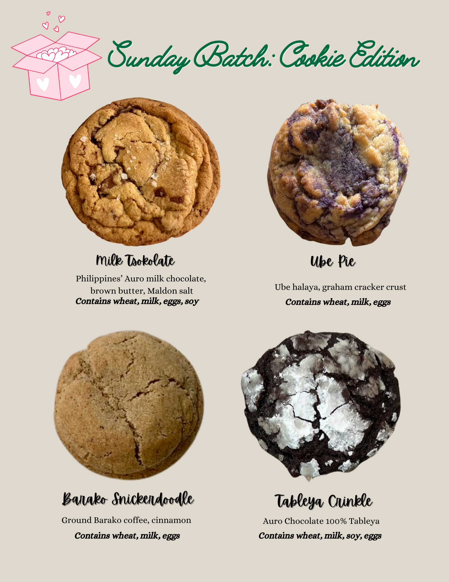 Sunday Batch Filipino-inspired Cookie Box