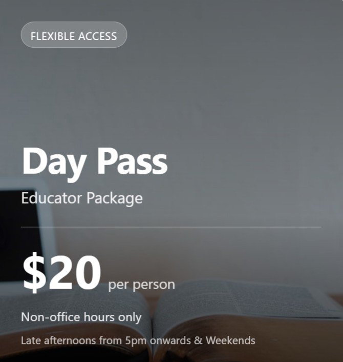 Day Pass (Educator Package)