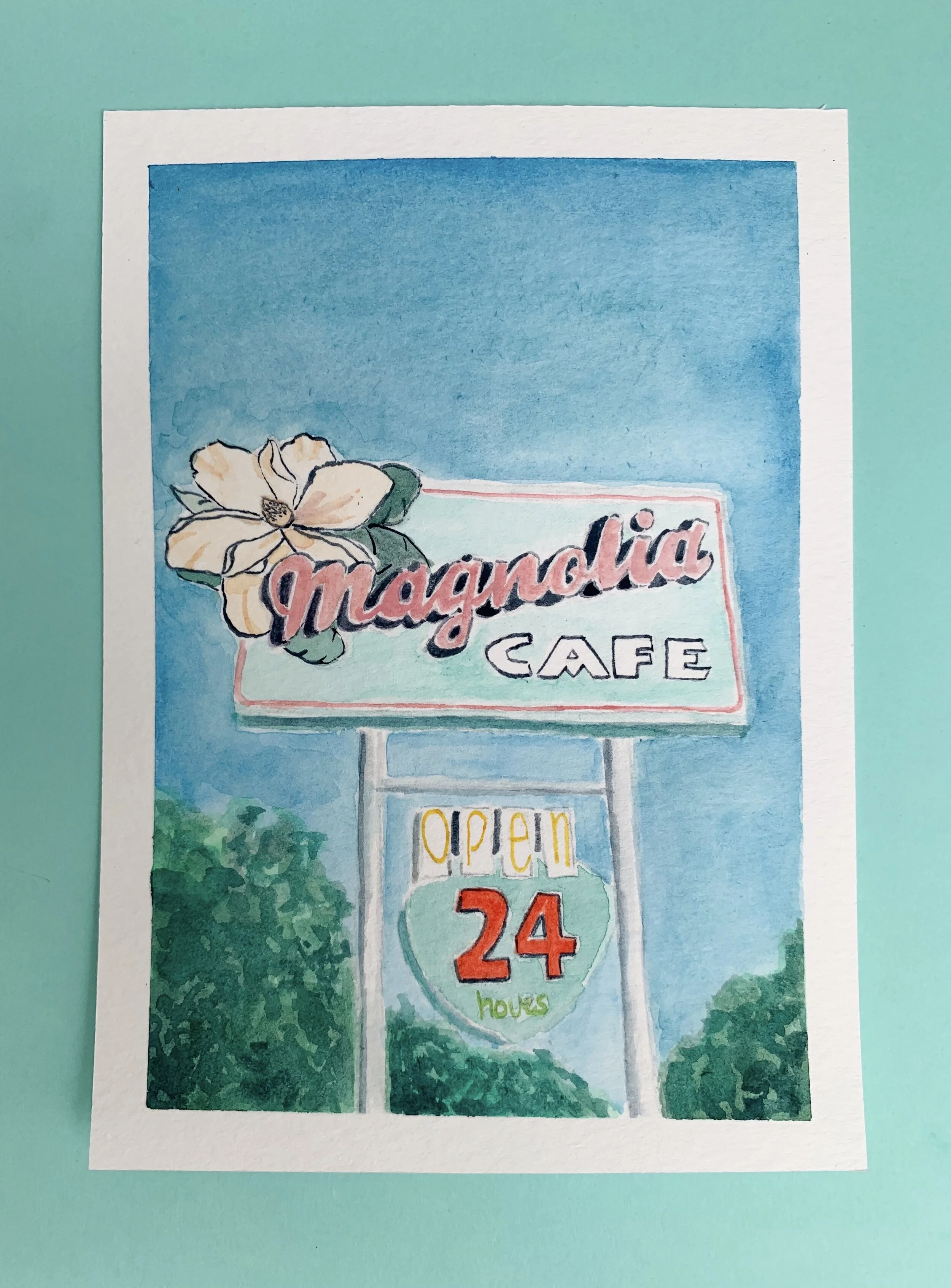 Magnolia Cafe Print
