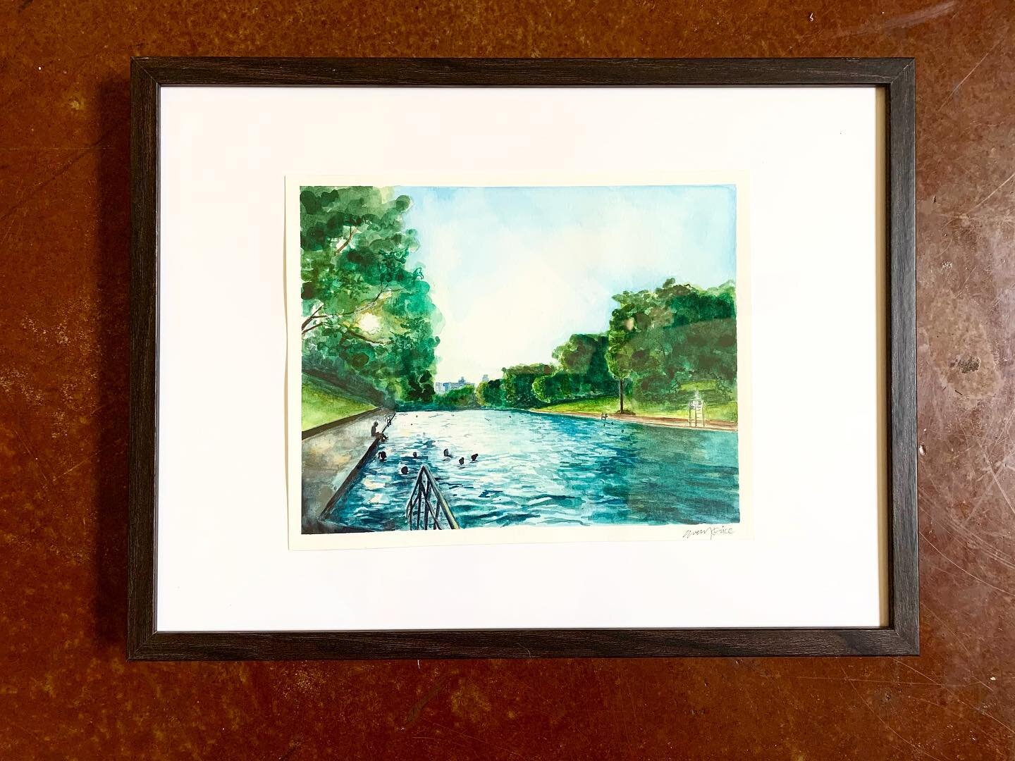 Prints of my Barton Springs painting are now available ❤️