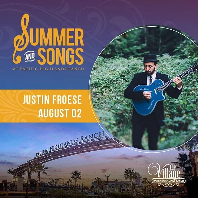 Been really excited for this one, #SanDiego!! Wed Aug 2 at the @villageatpacifichighlandsranch from 6-8:30p.  Seeya there for a little summer and songs with yours truly 😎