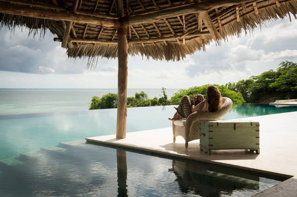 Qambani Luxury Resort A fusion of ancient Swahili crafts - perfected in the palaces of the sultans along the East African shores - and modern coastal design, it gives shady sanctuary, while turning the inside out, so every space takes great gulps of the sea and the balmy tropical air.