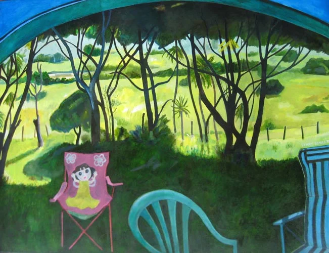 View from a Pleasure Dome, Spirits Bay , oil on canvas, 90cm x 70 cm