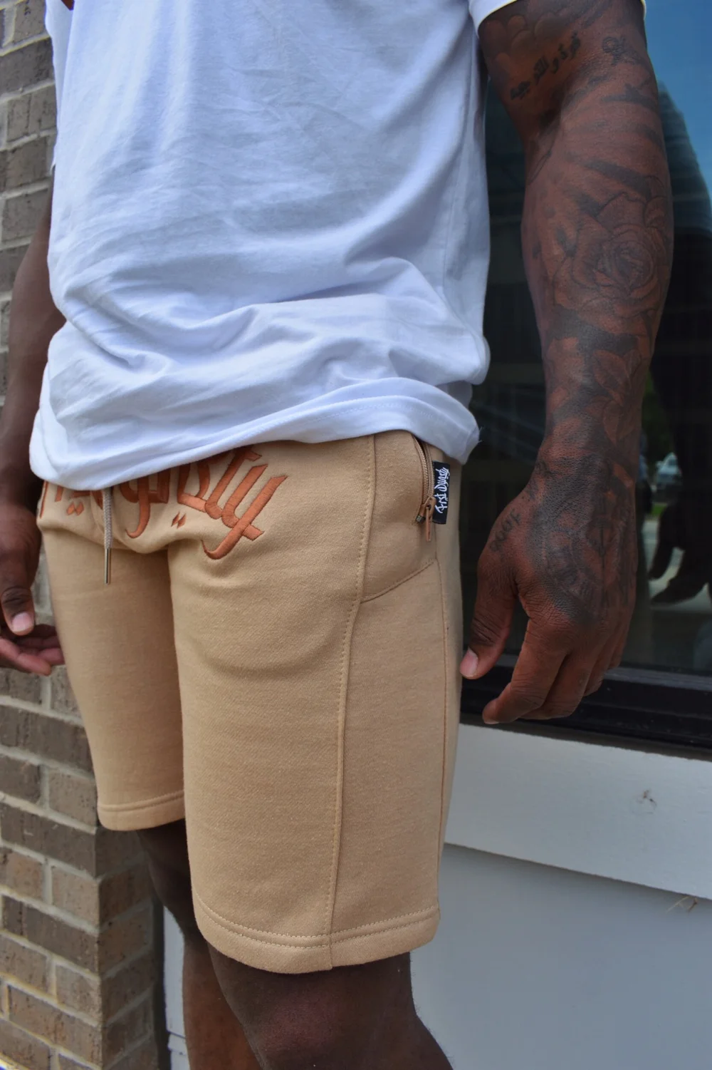 First Dynasty Sweat Shorts Tan Year Of The First Dynasty