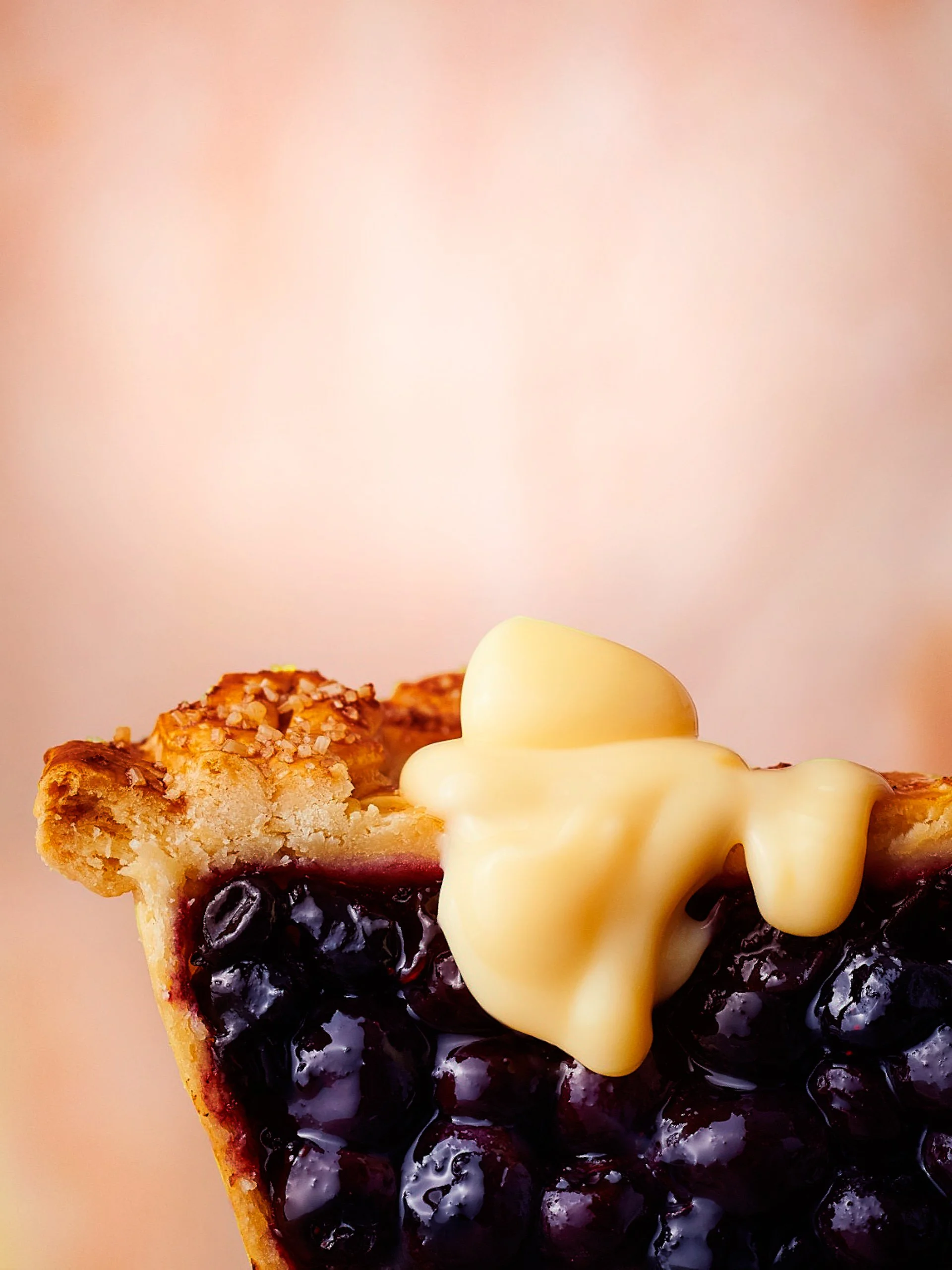  Custard blueberry pie, london food stylist 