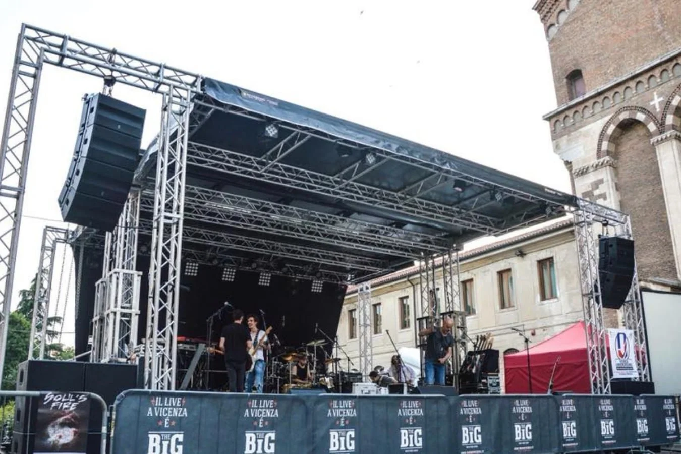 Palco mobile Tecnosound configurazione completa