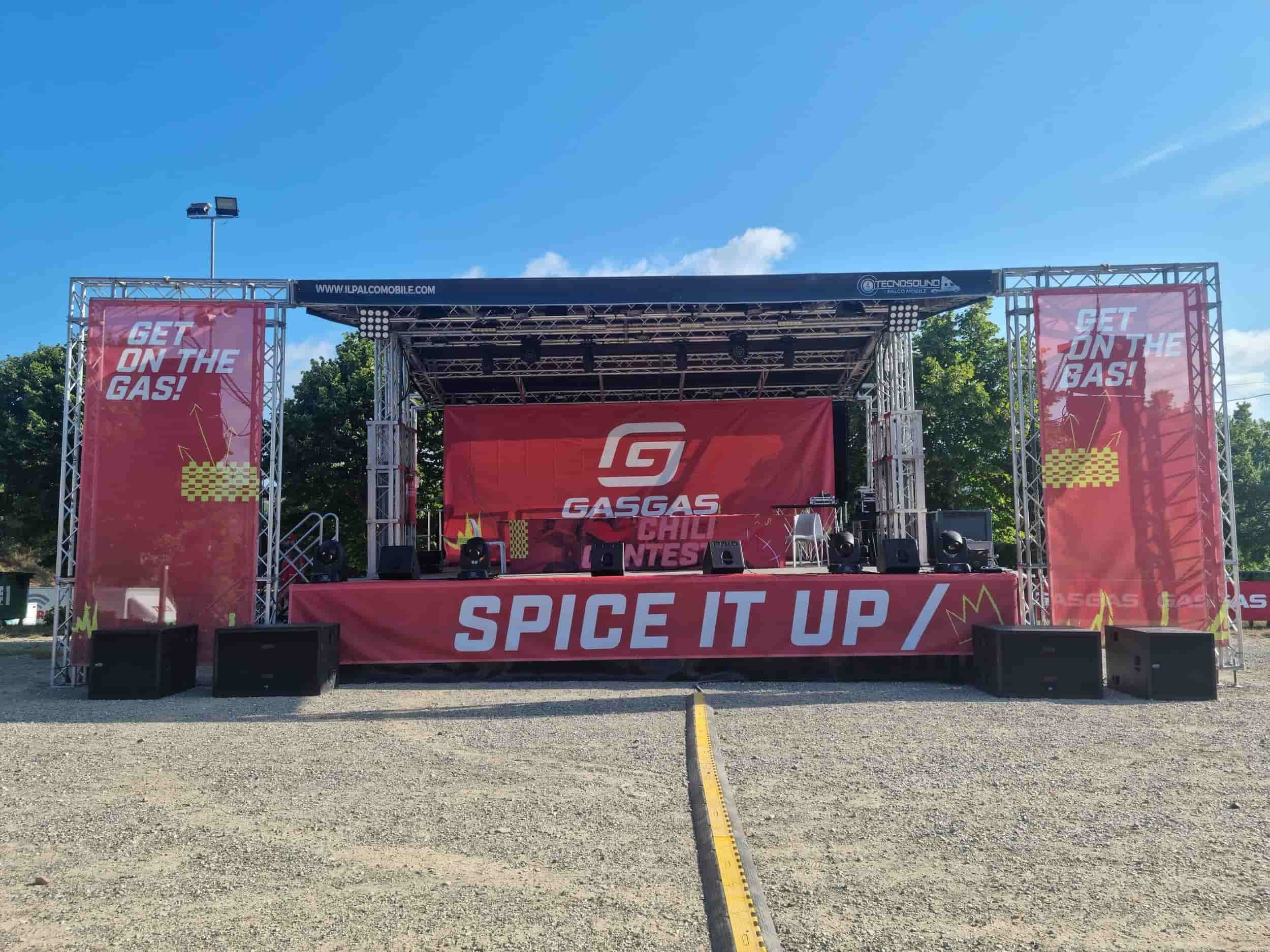 Palco mobile Tecnosound configurazione completa