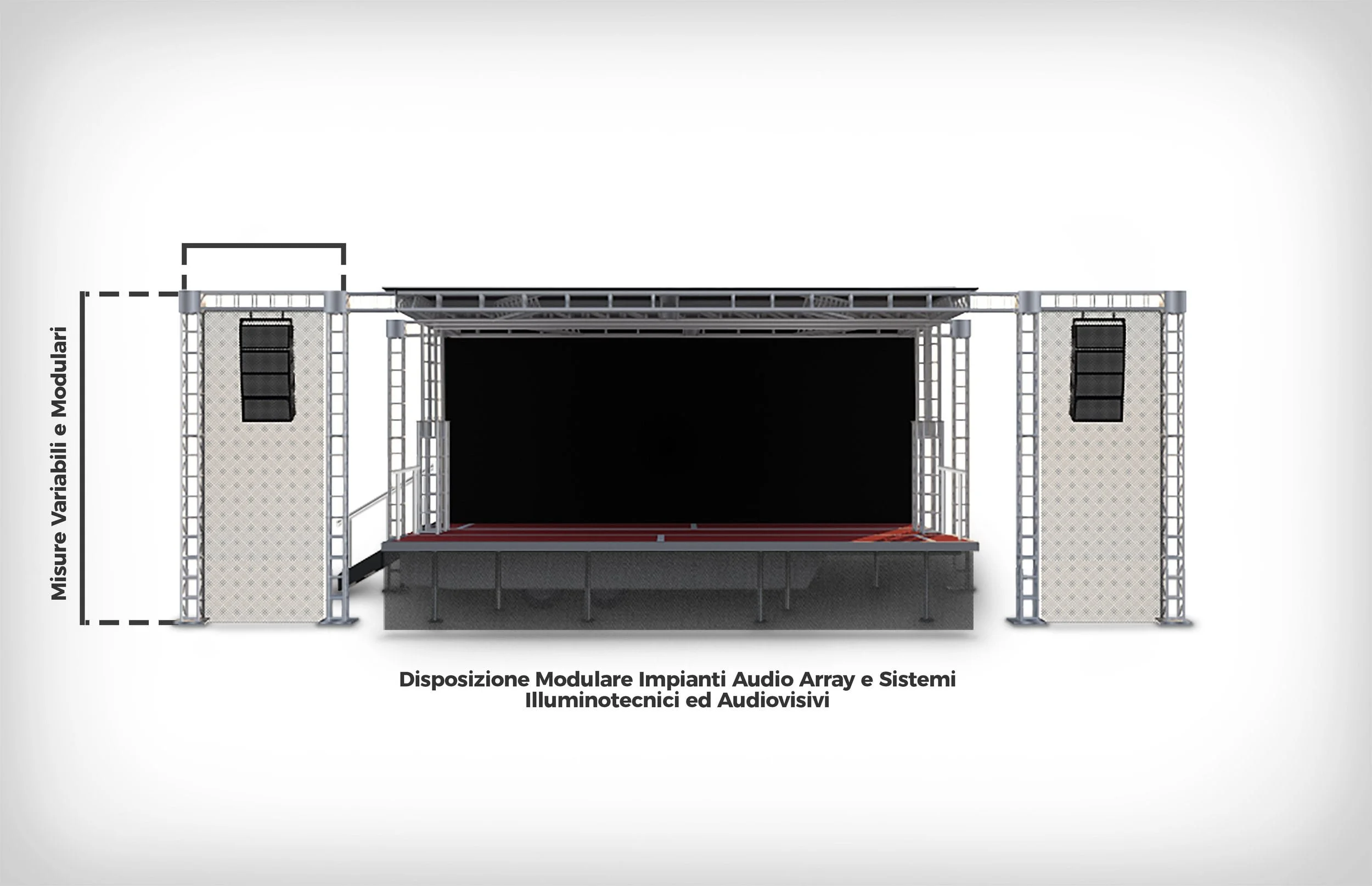 Palco Mobile frontale modalita completa