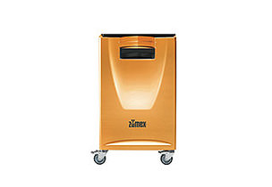 Podium Versatile Orange Front support that is secured to the module, enabling the tray to be left on it in self-service establishments.