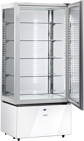 KP8QV UPRIGHT REF.DISPLAY UNIT+2/+10°C,WHITE POLISH.ST. Temperature ranges, °C+2/+10 Dimensions (LxDxH), cm 80,5 x 64,5 x 184