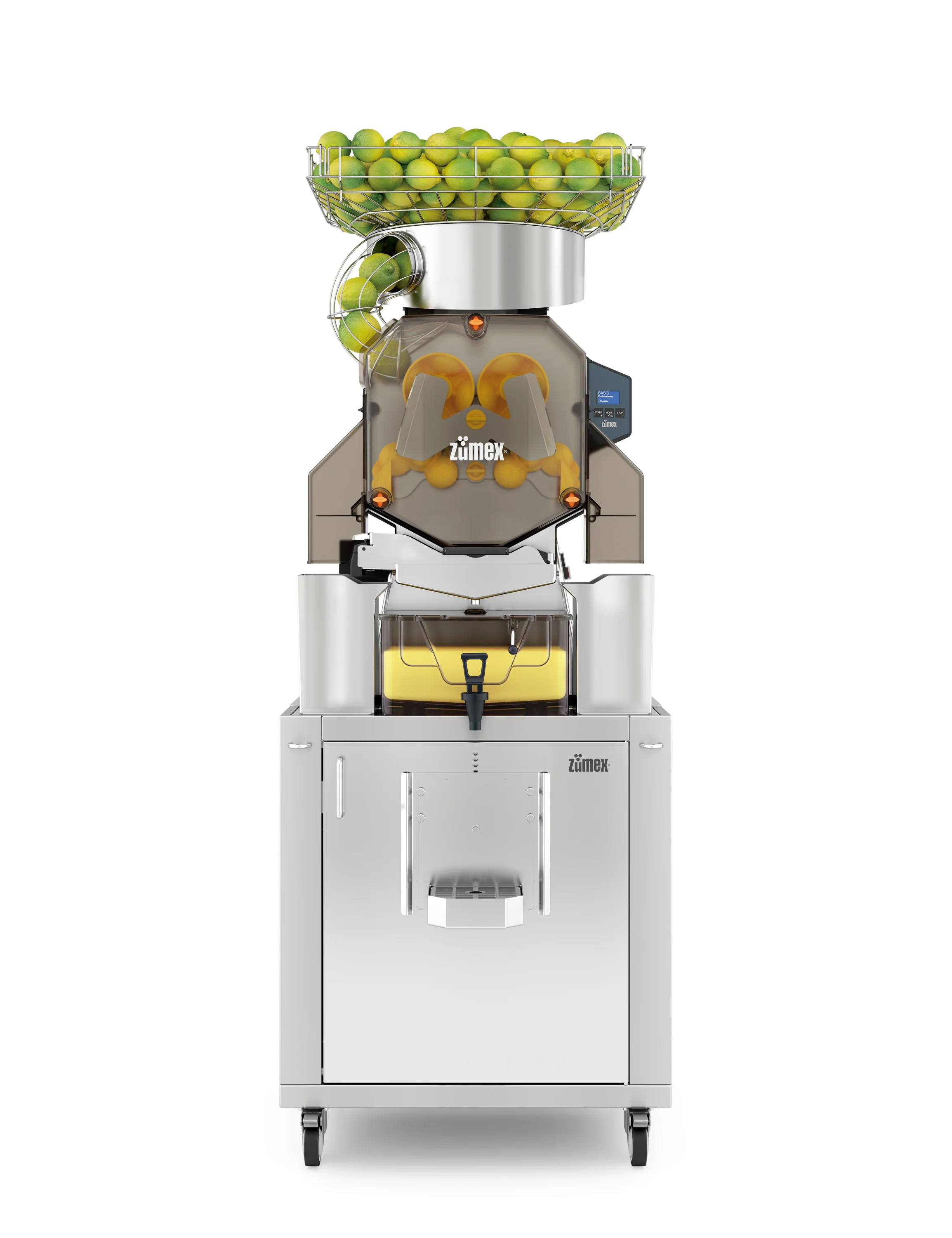 Speed S +plus Tank Podium All-In-One Ideal for retail establishments with a workroom. Store recently squeezed juice in the 5-litre tank, with the same quality and no wait.