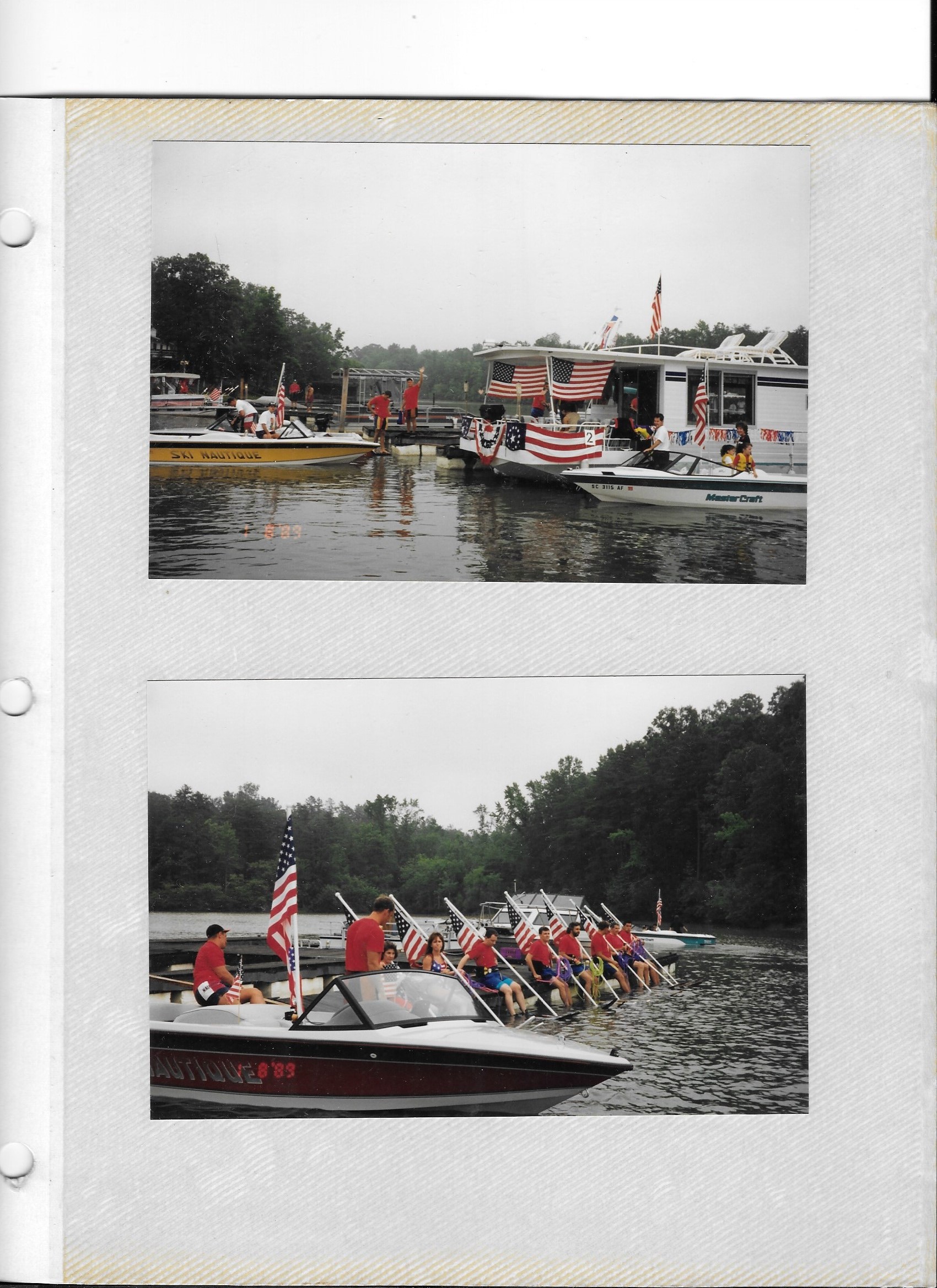 1st Lake Wylie Ski Club Flag Line 1995.jpg