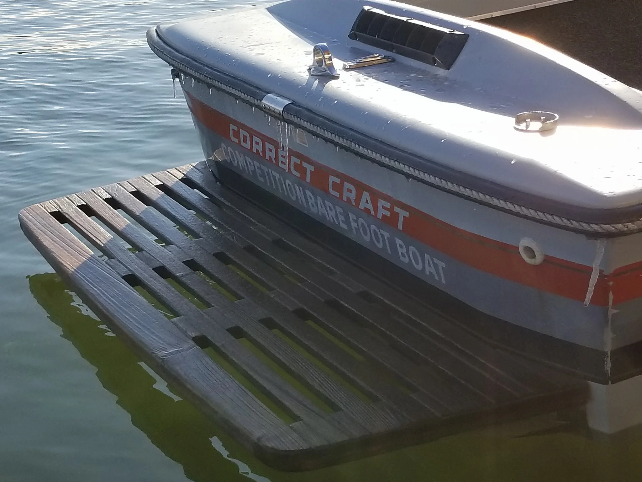 Ice on the Barefoot Nautique used in 2018