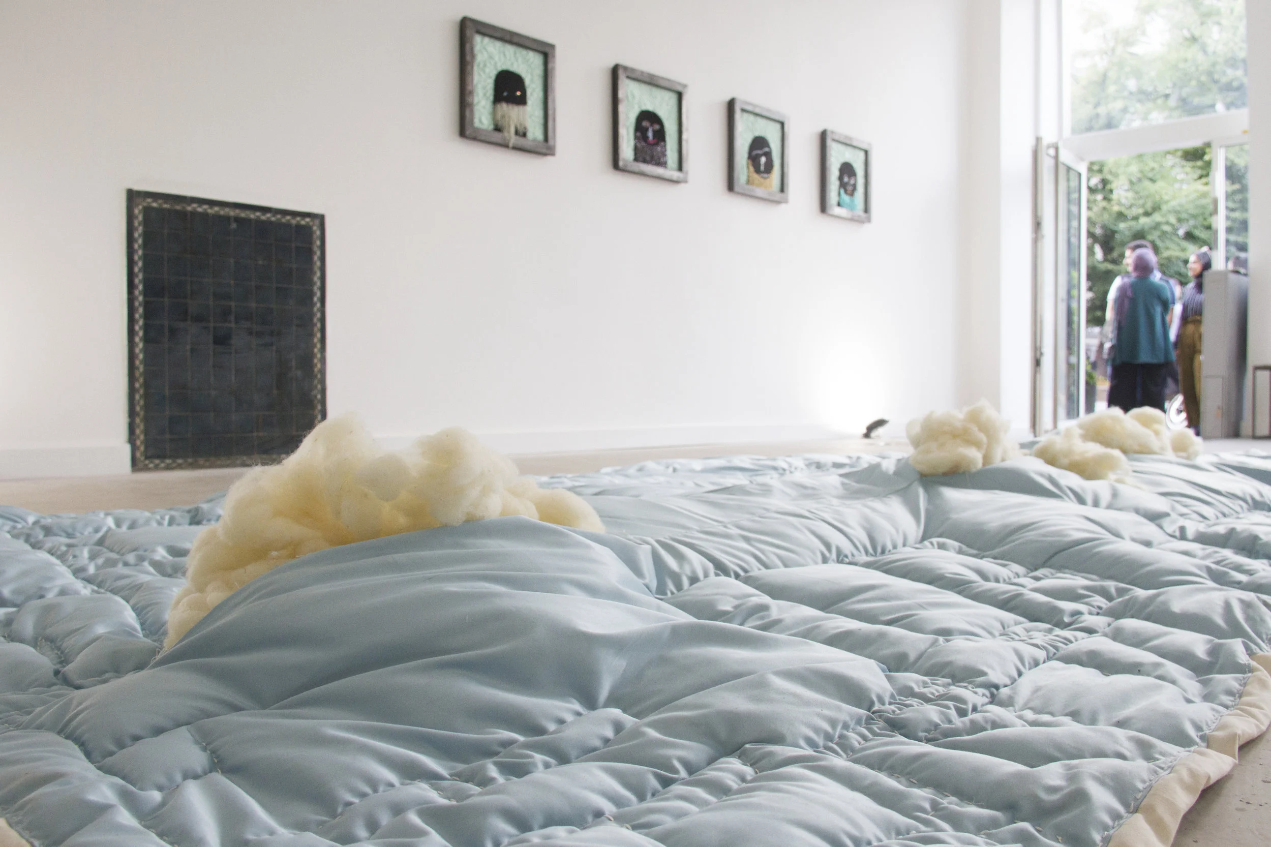 Decke, Hiba Al-Ansari, Embroidered bed cover, 2017