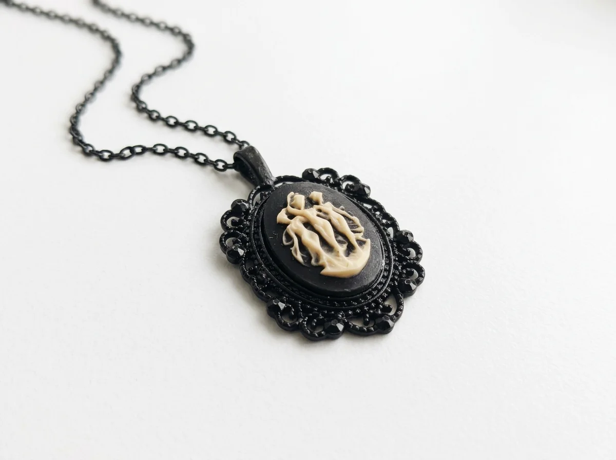 3 Graces Cameo  Necklace