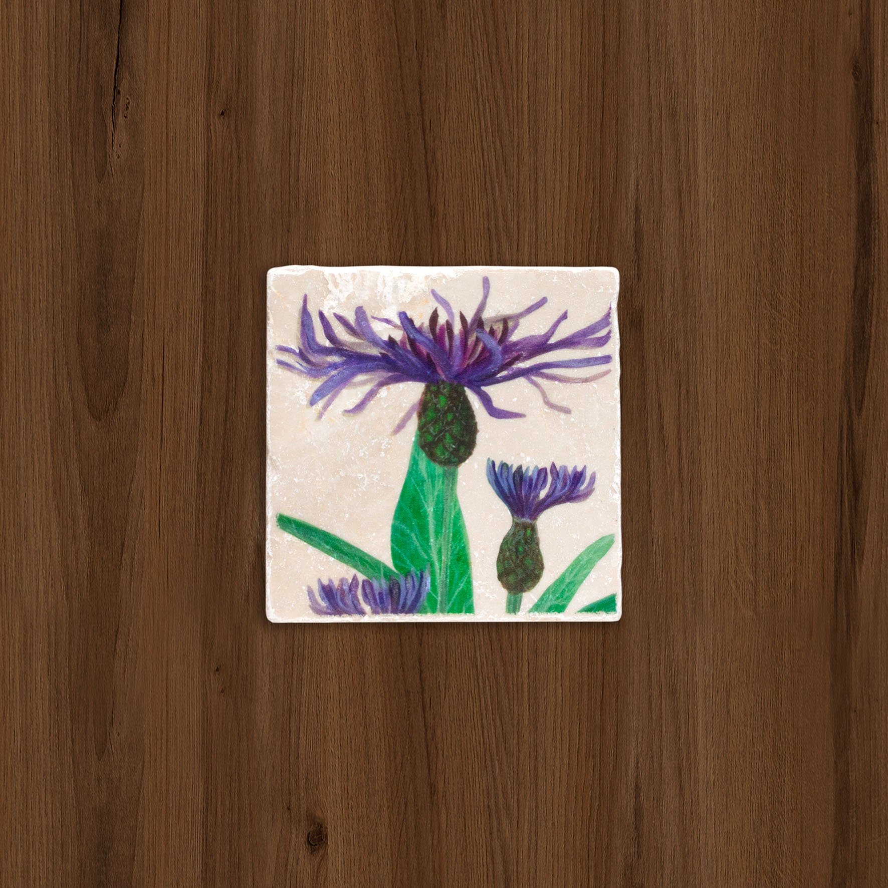 Cornflower stone coaster-table flatlay.jpg