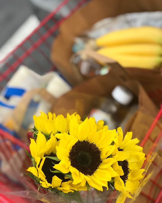 And again, @traderjoes for the win. Chatting with my usual cashier she asked how my weekend was. Since it&rsquo;s okay to be honest, I told her it was really hard actually and we lost my sweet grandma. She sent me home with these flowers. &bull; it d