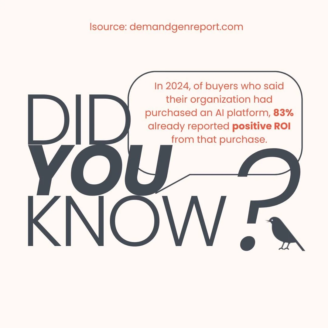 💡 Did you know? In 2024, 83% of organizations that invested in AI platforms reported a positive ROI. 

🚀 The takeaway: AI isn&rsquo;t just hype&mdash;it&rsquo;s delivering measurable business impact. From sharper campaigns to smarter strategies, th
