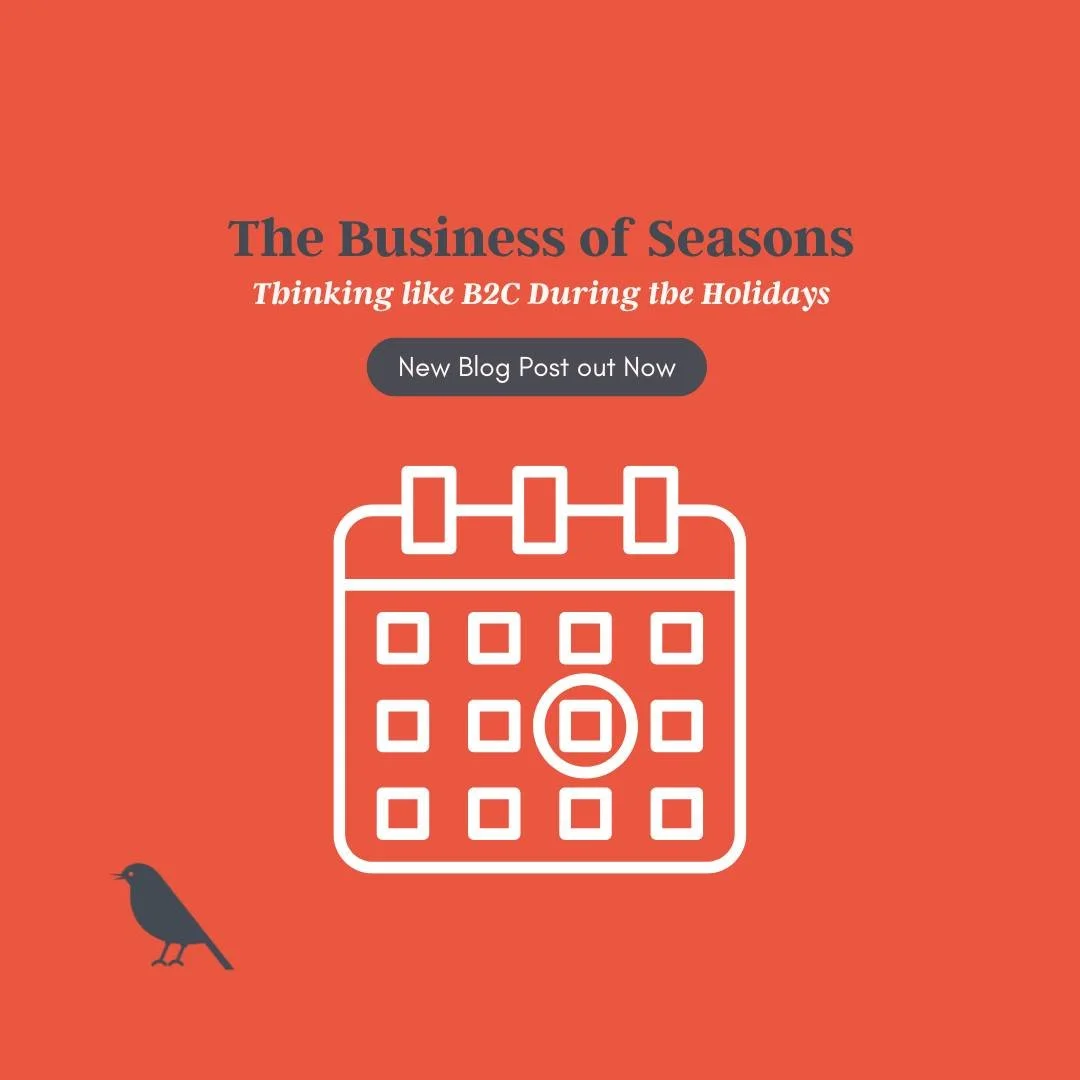 Seasonal marketing isn’t just for retail🎃 See why it matters for B2B, too — new blog live at the link in our bio! 
#thebusinessofseasons #newblog #B2Bblog #PRblog #B2BPR