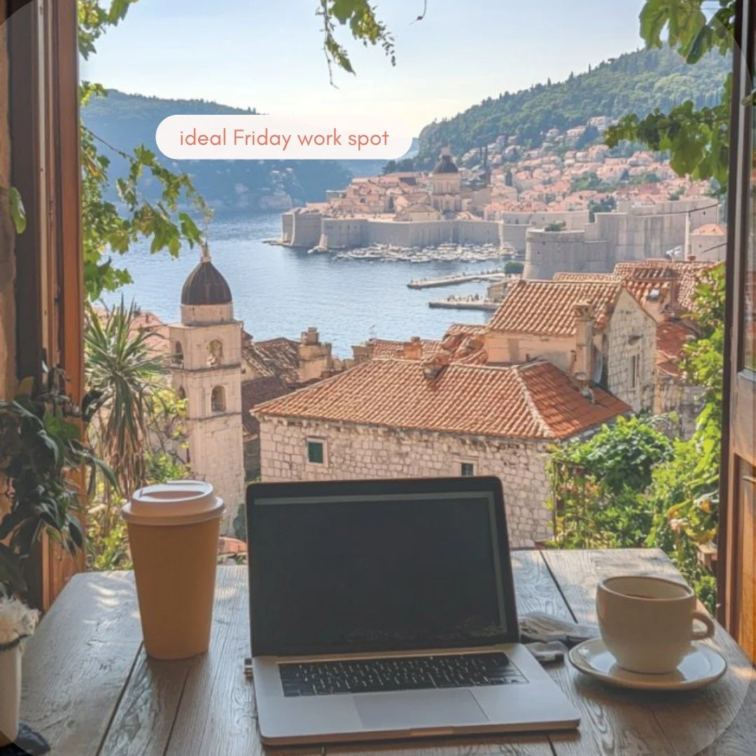 Manifesting this Friday view ☀️☕
Ending the week accomplished and already visualizing next week&rsquo;s wins 🌟

#fummerfridays #b2bpr #b2bmarketing