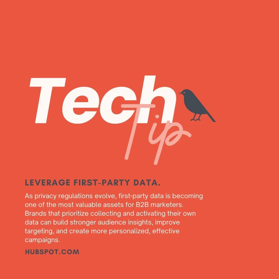 Stronger data = smarter strategy.

First-party data isn&rsquo;t just a trend; it&rsquo;s the future of more personalized, effective B2B marketing. 📊

#TechTip #B2BMarketing #DataDriven #DigitalStrategy #PRLife