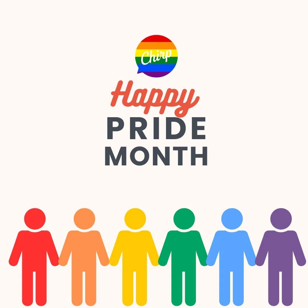 Celebrating authenticity, inclusion and the power of every voice.🌈 Happy Pride Month!

#pridemonth #happypride #ChirpPR