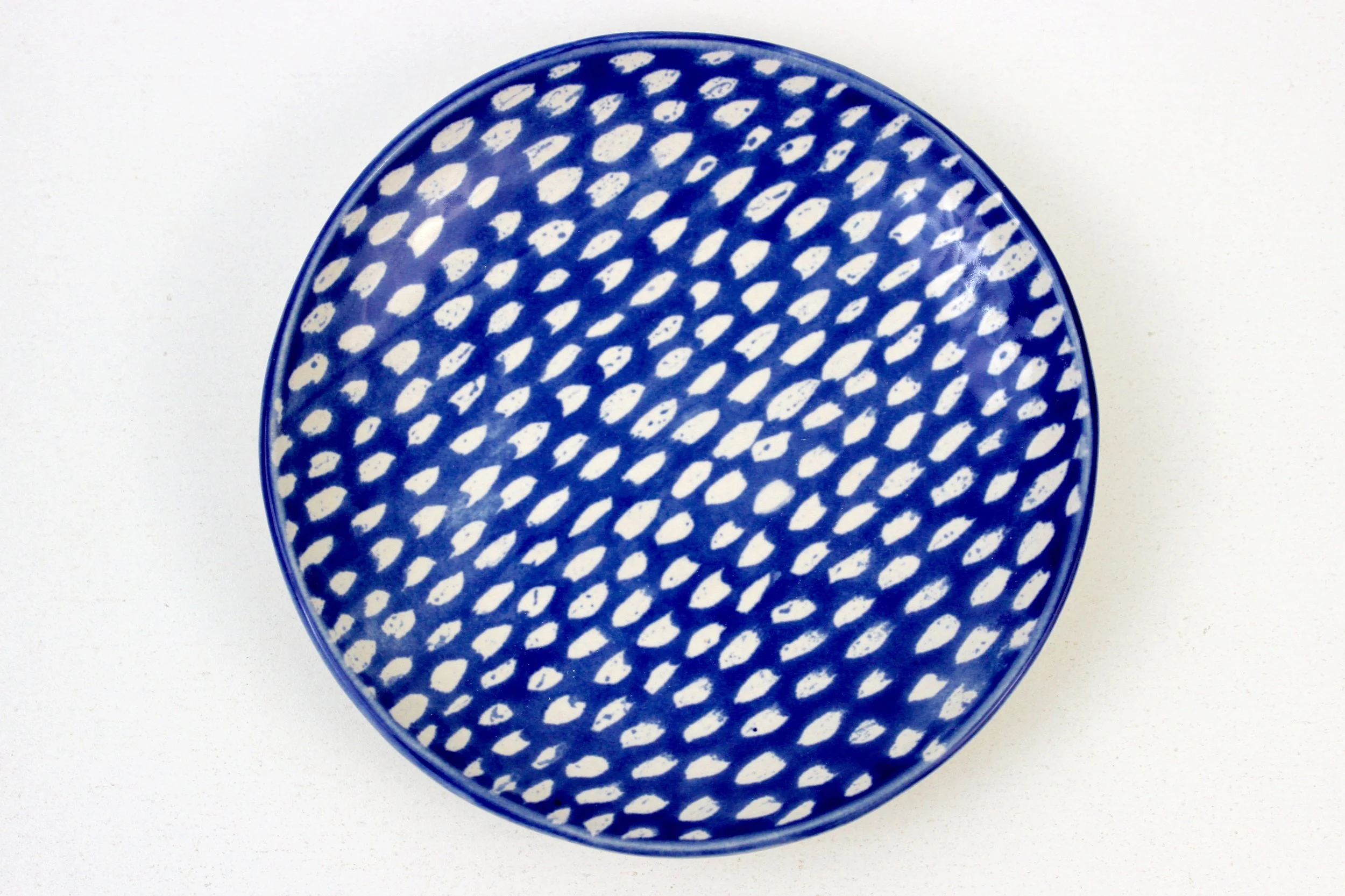 dashes in cobalt blue