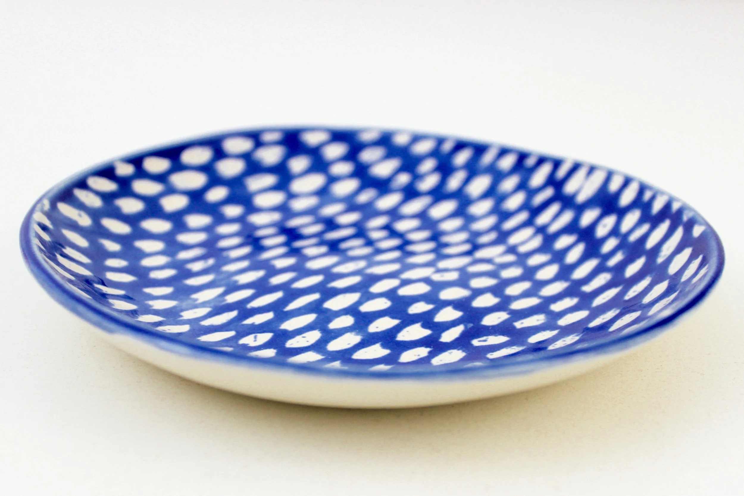 dashes in cobalt blue