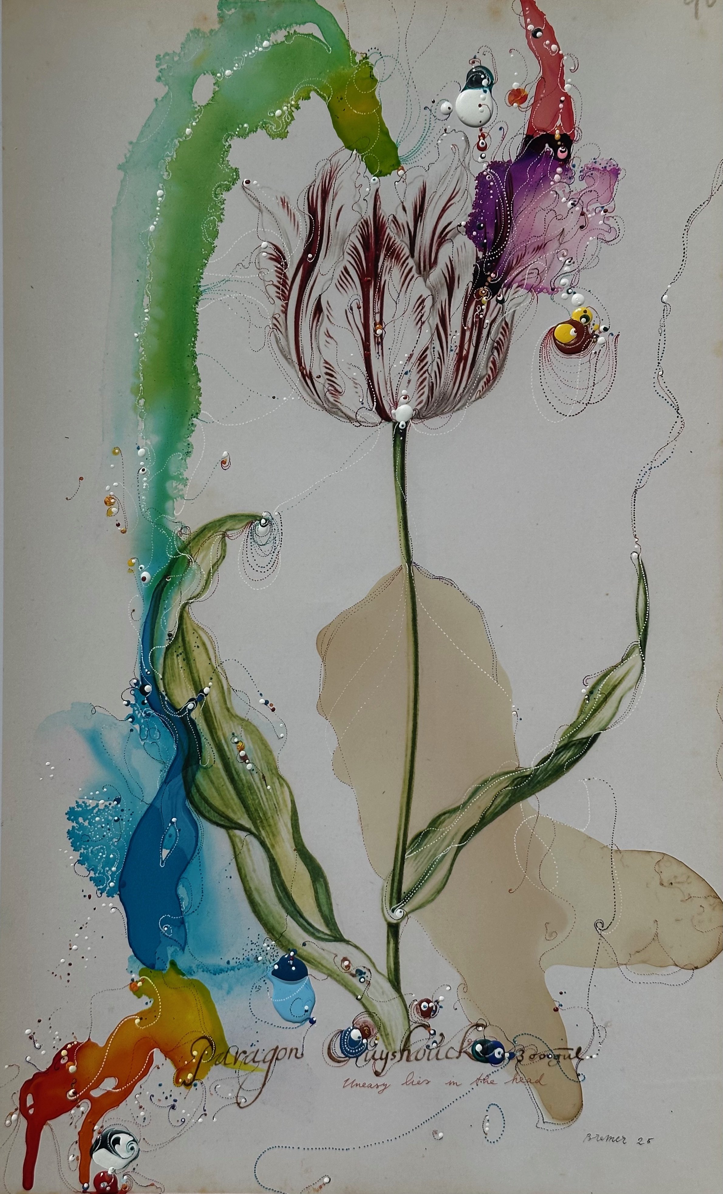 An Eye Squinting at an Incipient Kiss 