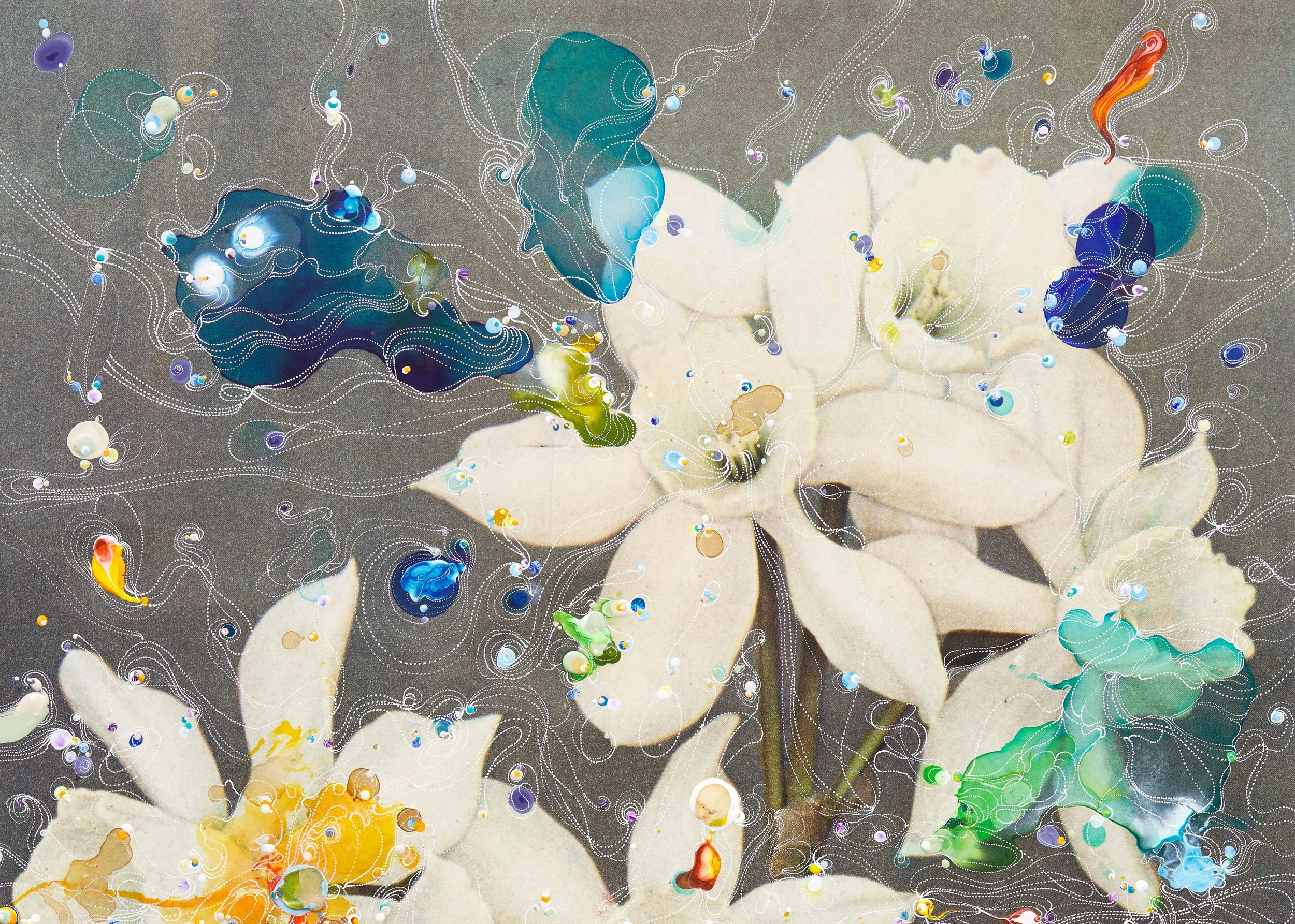 Sebastiaan Bremer, A sweet and strange and unquiet grow, Unique dye and acrylic hand paint on C-print, 78,5 x 58,5 cm, 2025 (image by Jonathan de Waart) copy.JPG