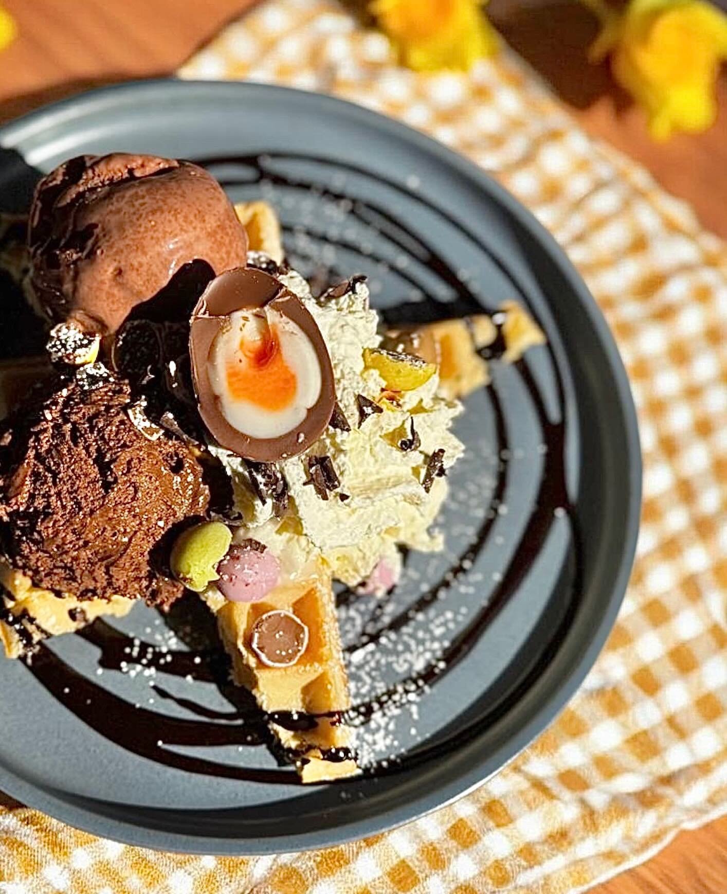 This Easter special will be available next week until stocks last! How will you eat yours?! 🥚 Have a taste sensation @wafflehousenorwich