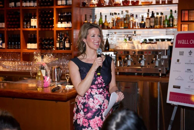 CKNW Orphans’ Fund Executive Director and lead organizer of Pink Luncheon, Jen Schaeffers, address the crowd.
