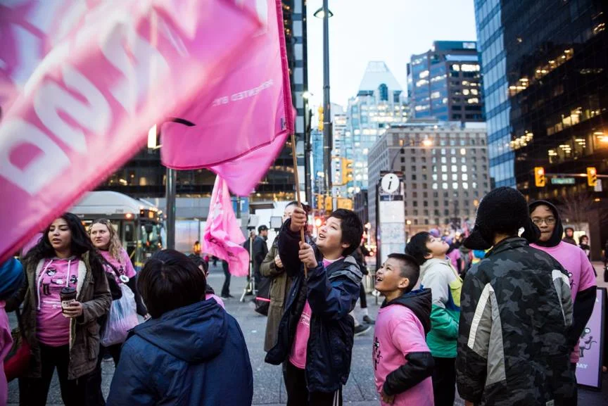 Pink Shirt Day Rally at London Drugs