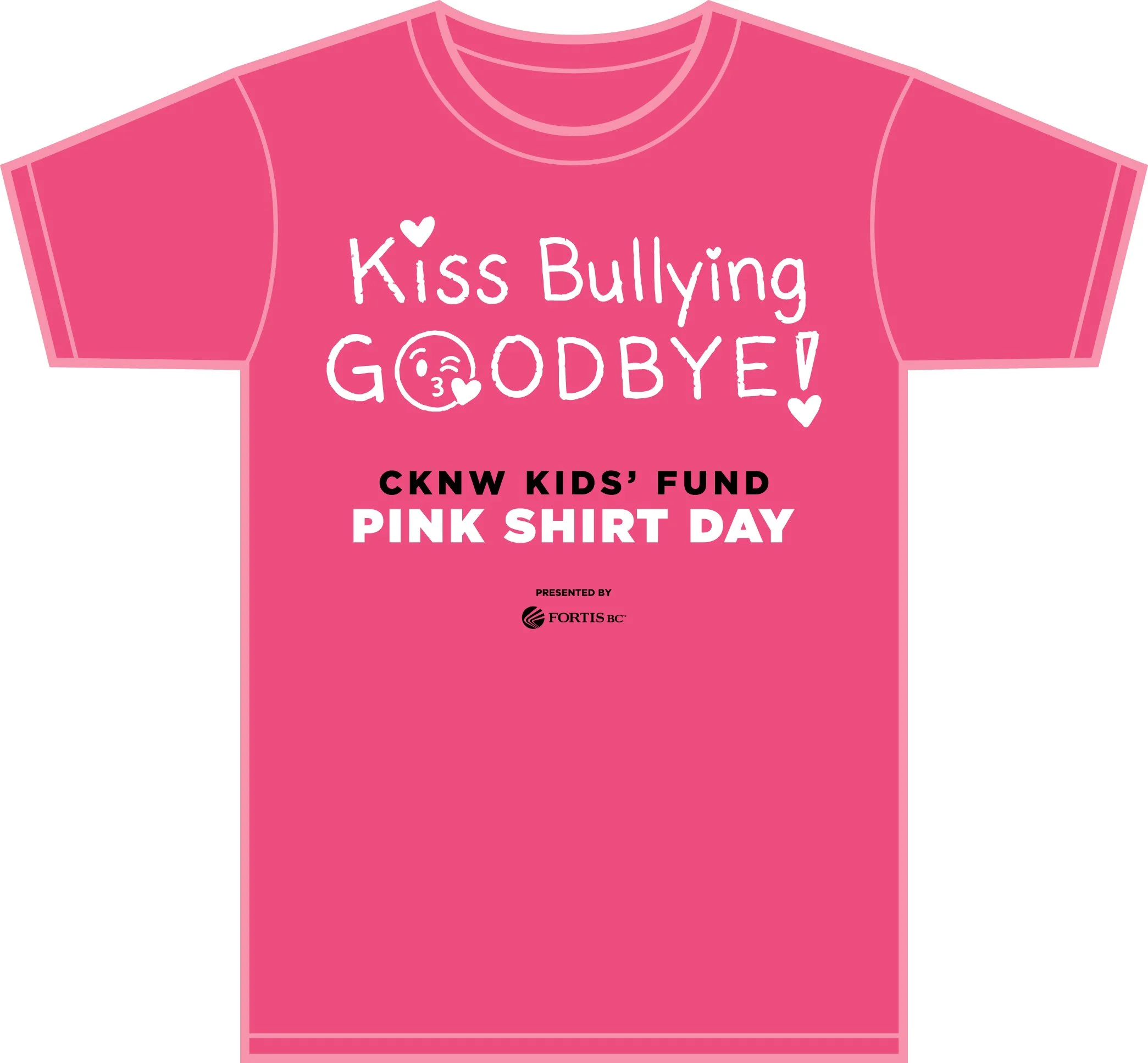 Kiss Bullying Goodbye Pink Shirt Day 2027 Official shirt