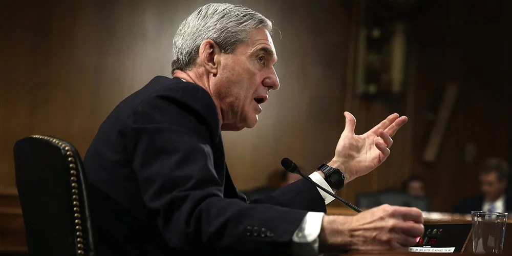 FBI Director Robert Mueller testifies during a hearing before the Senate Judiciary Committee. Alex Wong / Getty Images file