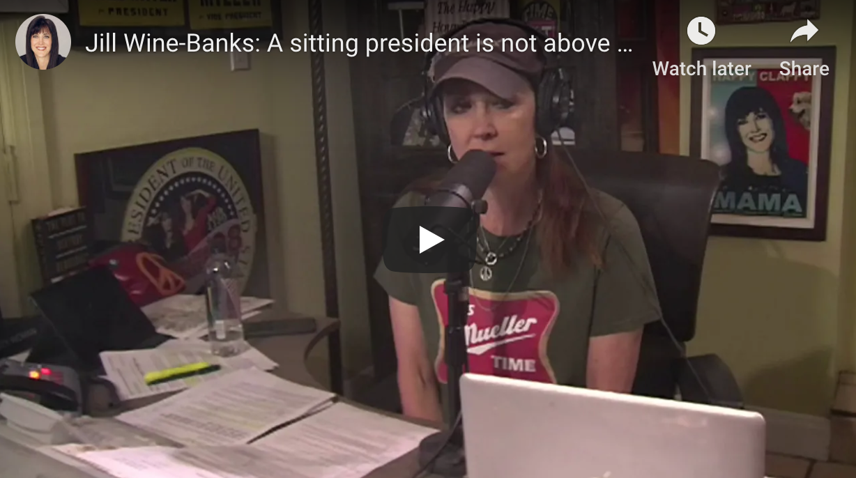 A sitting president is not above the law.