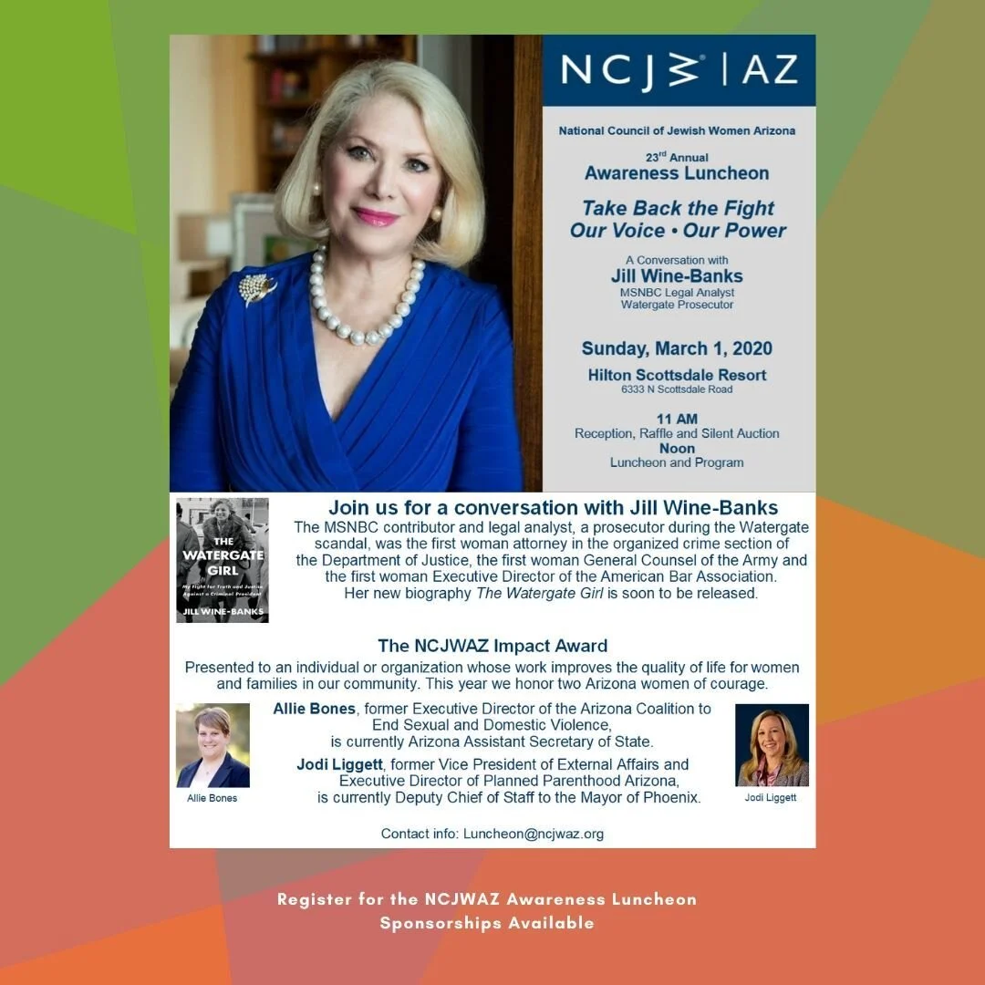 National Council of Jewish Women Arizona  Annual Awareness and Advocacy Luncheon